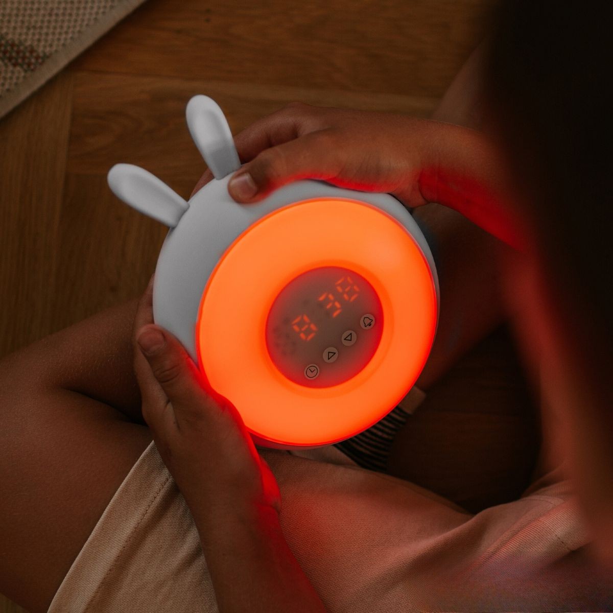 ALARM CLOCK / LED LAMP - Bunny - White