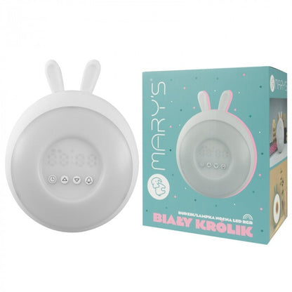 ALARM CLOCK / LED LAMP - Bunny - White