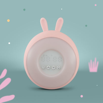 ALARM CLOCK / LED LAMP - Bunny - Pink