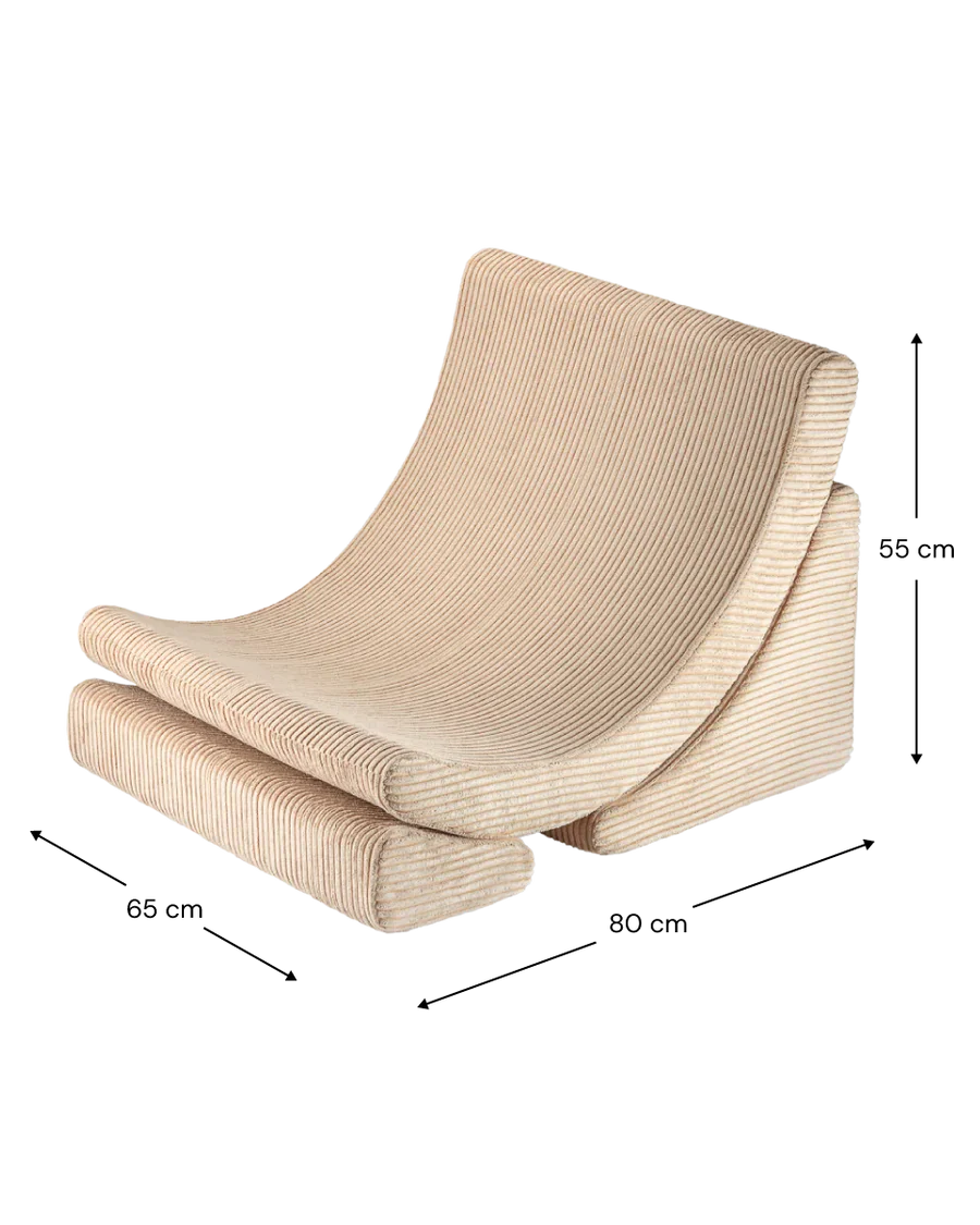Moon chair CORDUROY - 2 kleuren