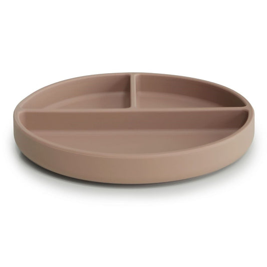 Assiette silicone MUSHIE - Naturel