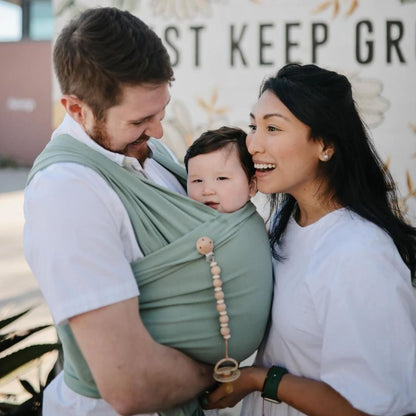 Speenkoord Luna- PACIFIER CLIP- Faux wood