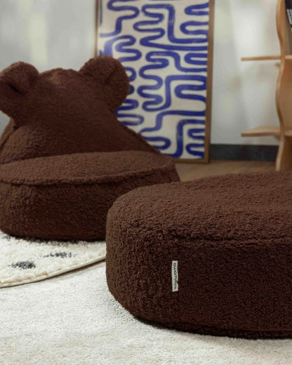 Ottoman Teddy rond | 6 kleuren
