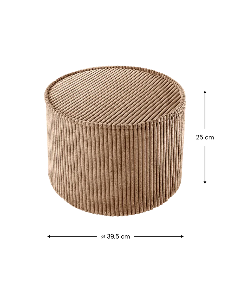 poef Corduroy - 6 kleuren
