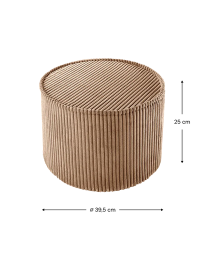 poef Corduroy - 6 kleuren