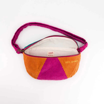 Sac banane en velours côtelé FUCHSIA - Enfant 