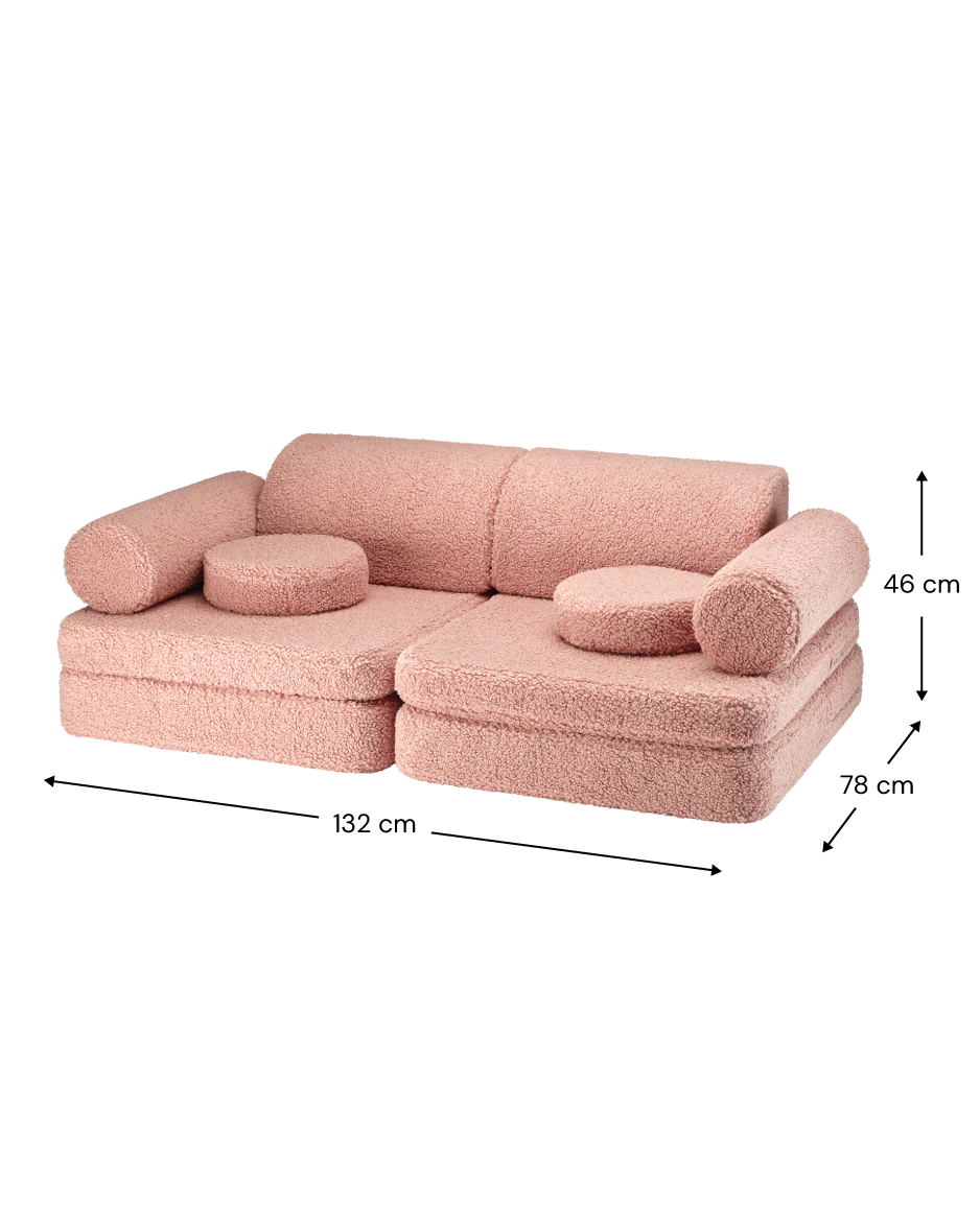 Sofa Teddy Settee - Guava