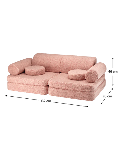 Sofa Teddy Settee - Guava