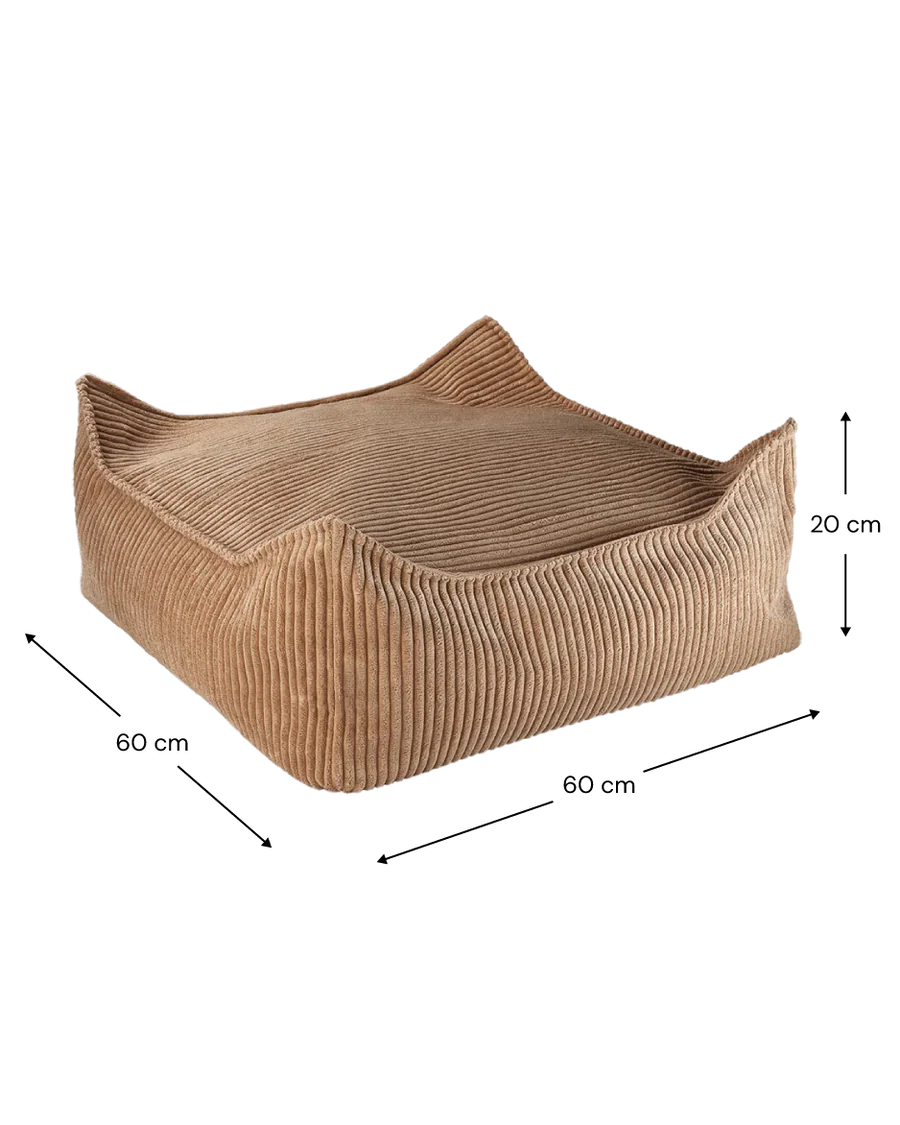 Ottoman TEDDY poef vierkant - 5 kleuren